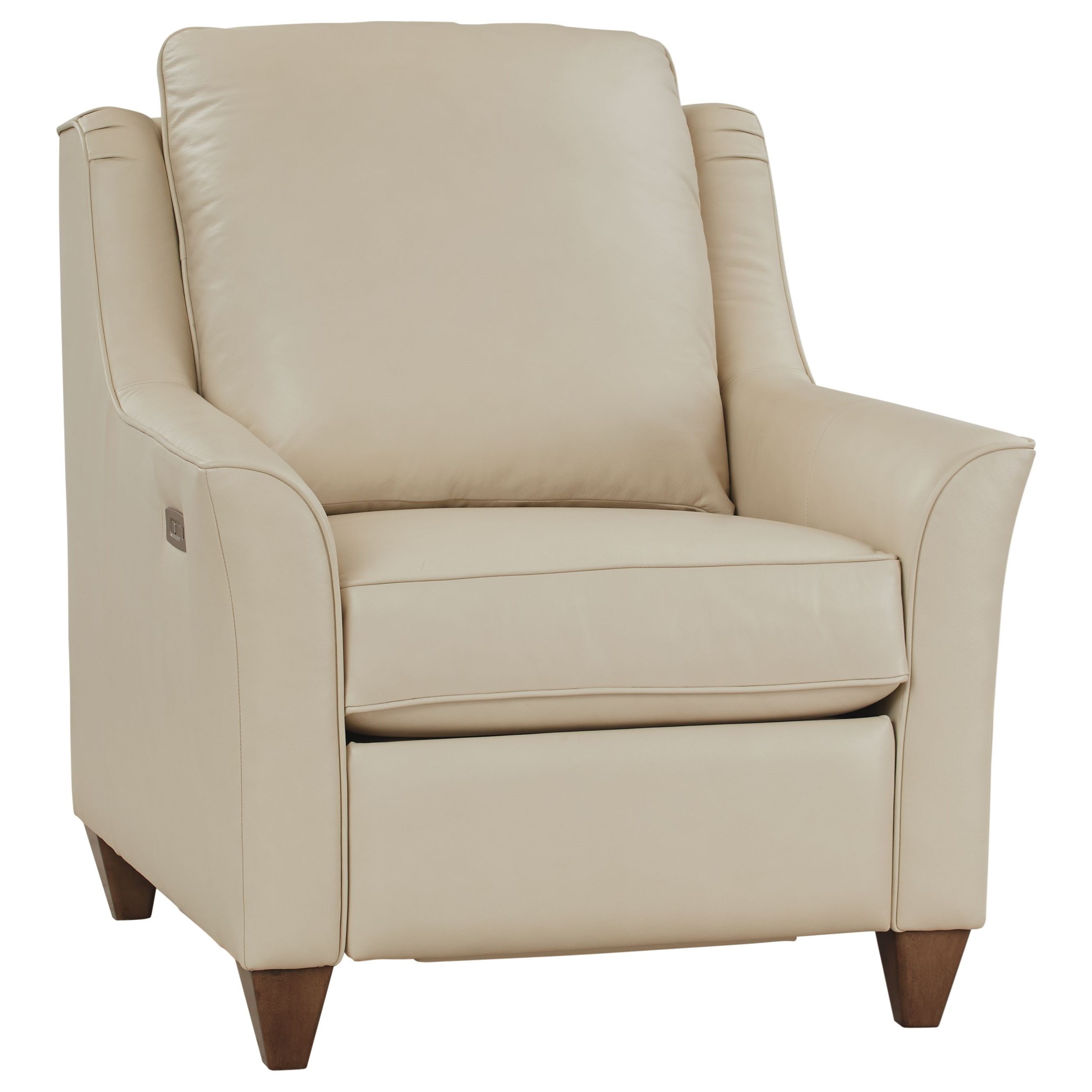 Ivory leather recliner new arrivals chair